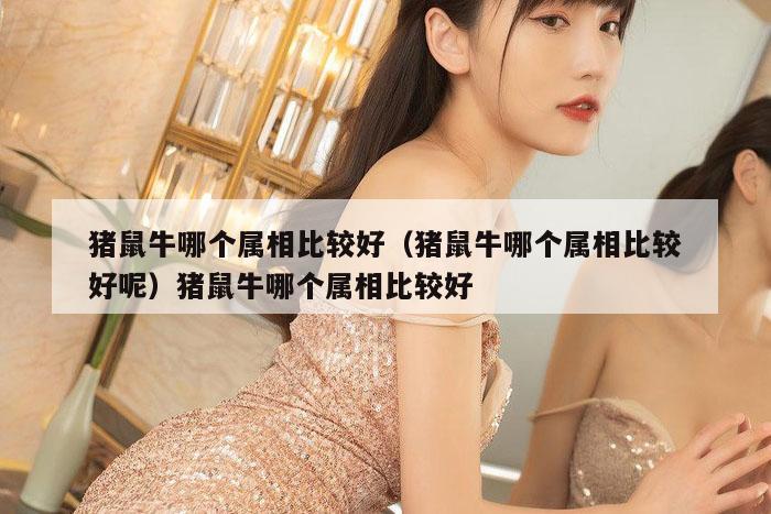 猪鼠牛哪个属相比较好（猪鼠牛哪个属相比较好呢）猪鼠牛哪个属相比较好